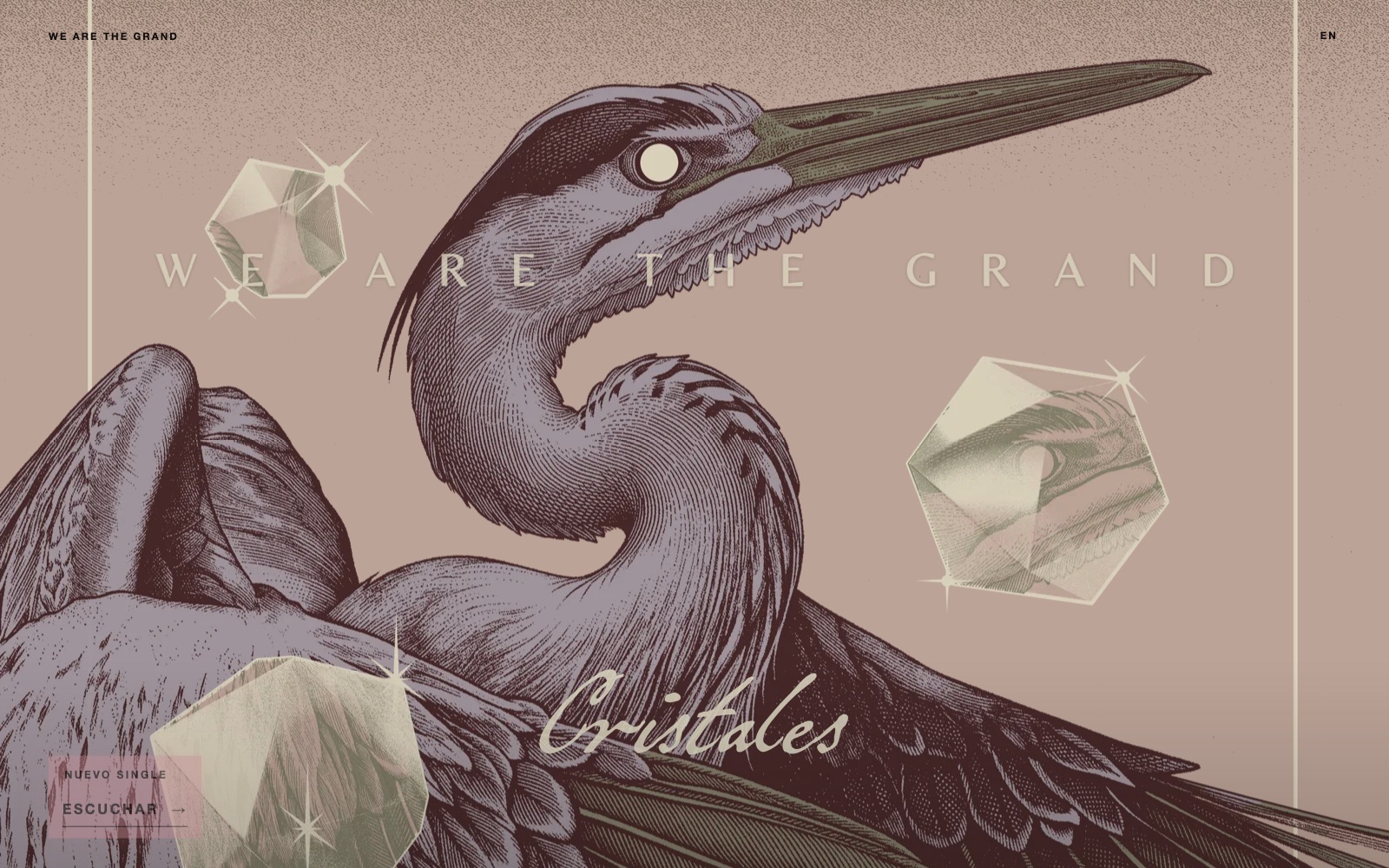 Captura de la web de We Are The Grand